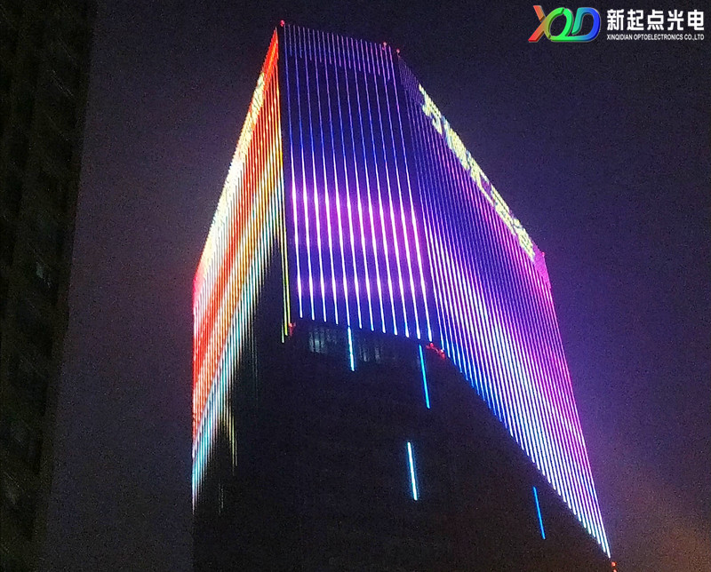 湖南長沙萬博匯云谷樓體亮化